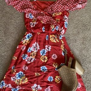 Girls cold shoulder dress